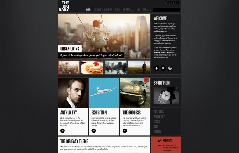 Big Easy Joomla Template