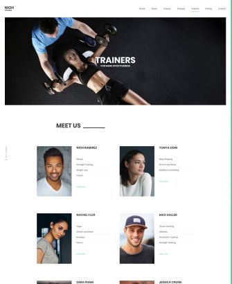 Trainers Layout