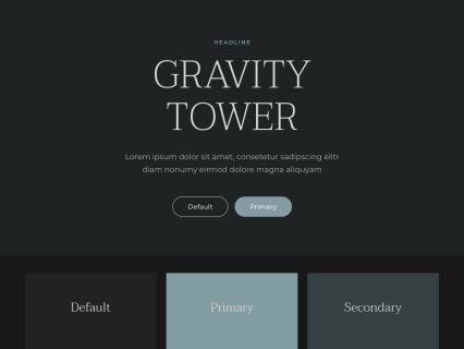 Gravity Tower Joomla Template Dark Blue Style