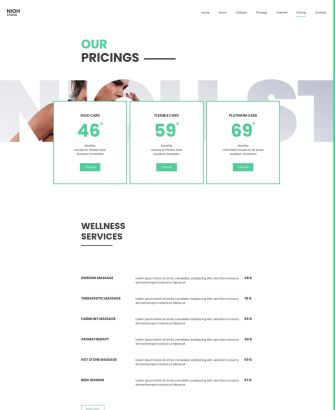 Pricing Layout