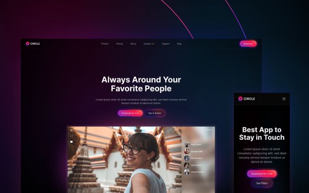 Circle – An App Theme Package for WordPress and Joomla