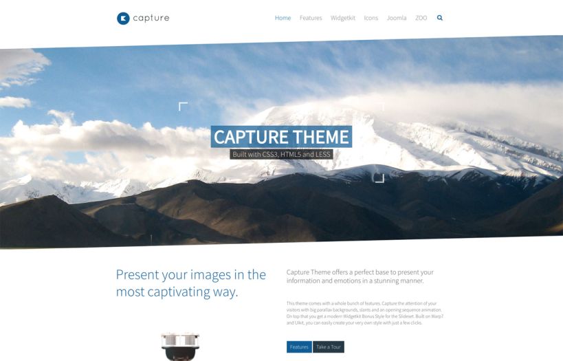 Capture Joomla Template