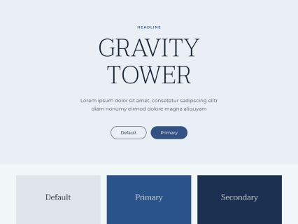 Gravity Tower Joomla Template Light Blue Style