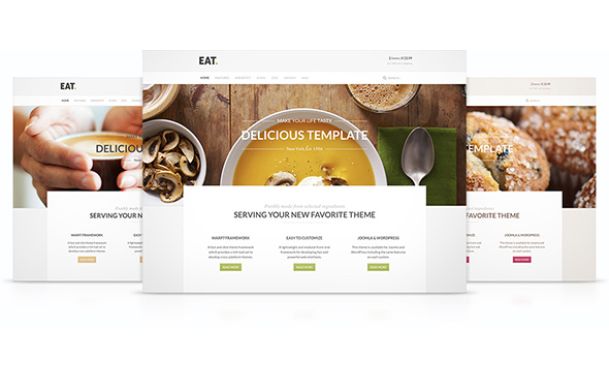Eat Theme – July 2014 YOOtheme club theme