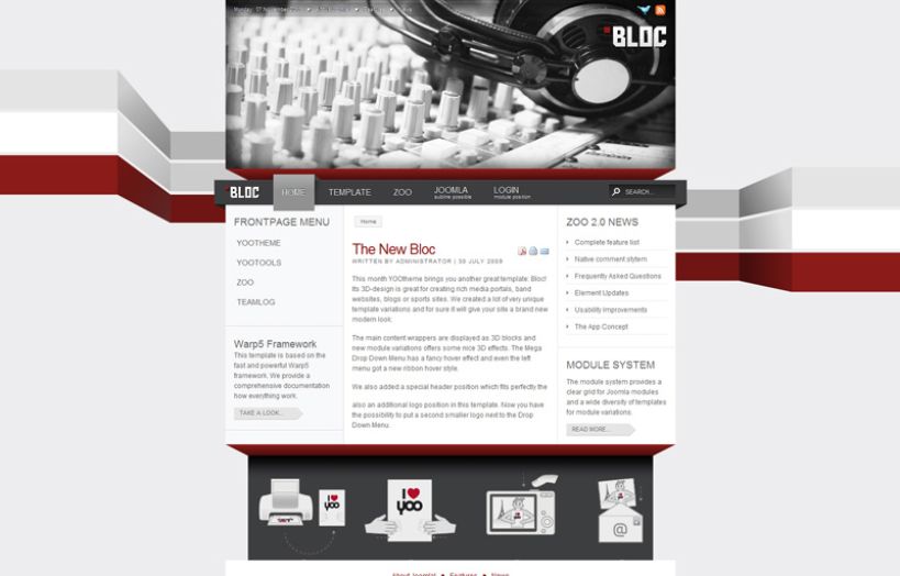 Bloc Joomla Template