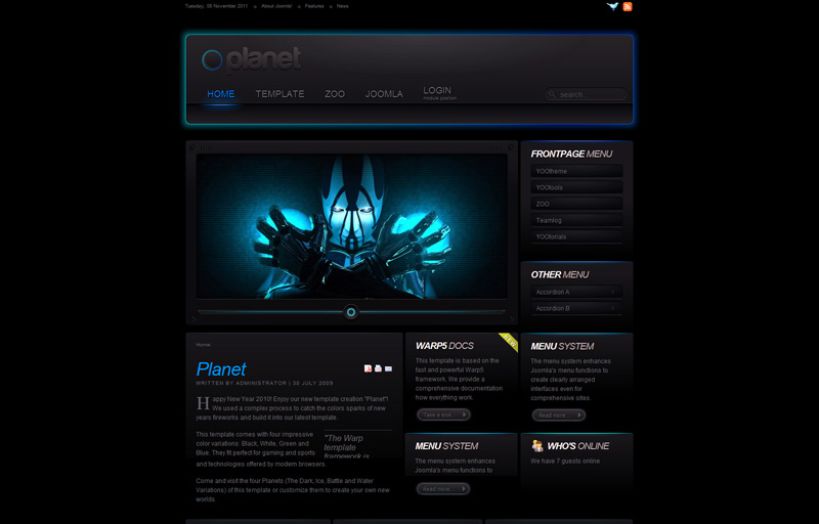 Planet Joomla Template