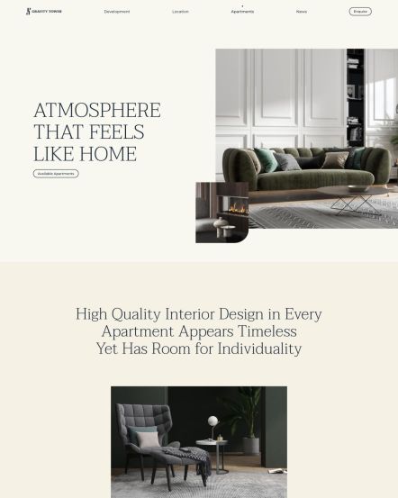 Gravity Tower Joomla template Case Study Layout