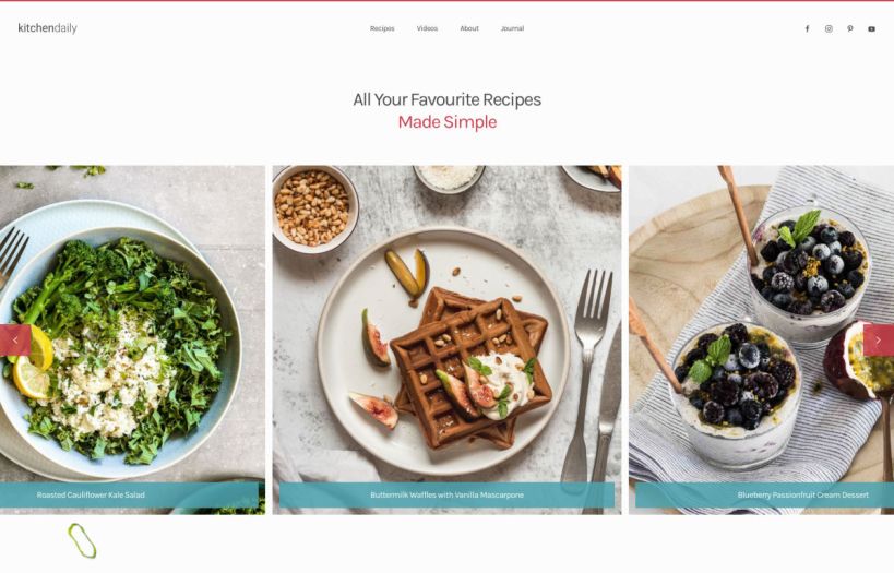 Kitchen Daily Joomla Template