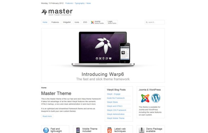 Master Joomla Template