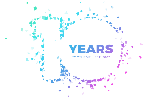 YOOtheme turns 10 – Celebrate and win a free subscription