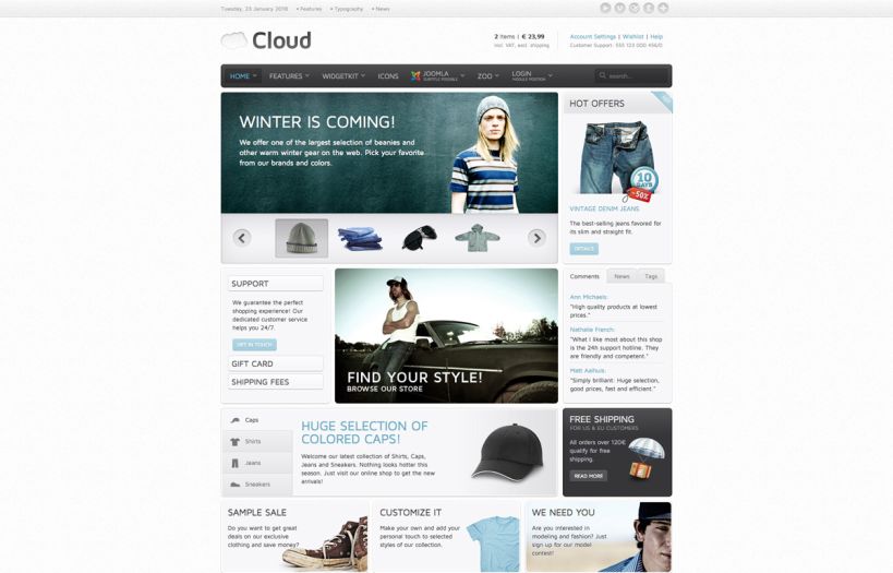 Cloud Joomla Template