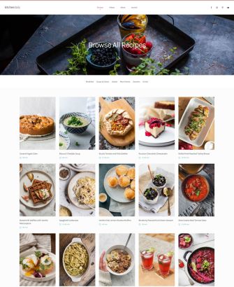 Recipe Index Layout
