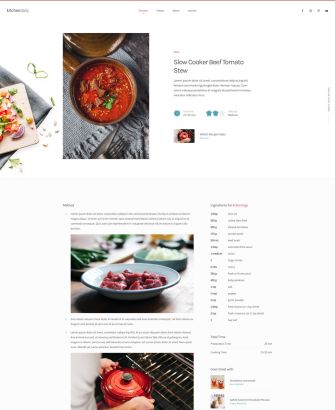 Recipe Post Layout