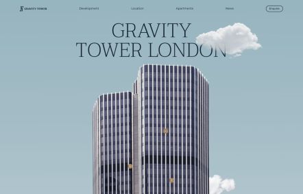 Gravity Tower Joomla template Home Page in Default Style