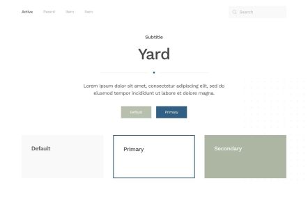 Yard Joomla template UI Elements in White Darkblue Style
