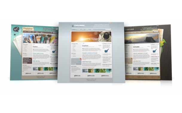 Explorer template – December 09 YOOtheme club template