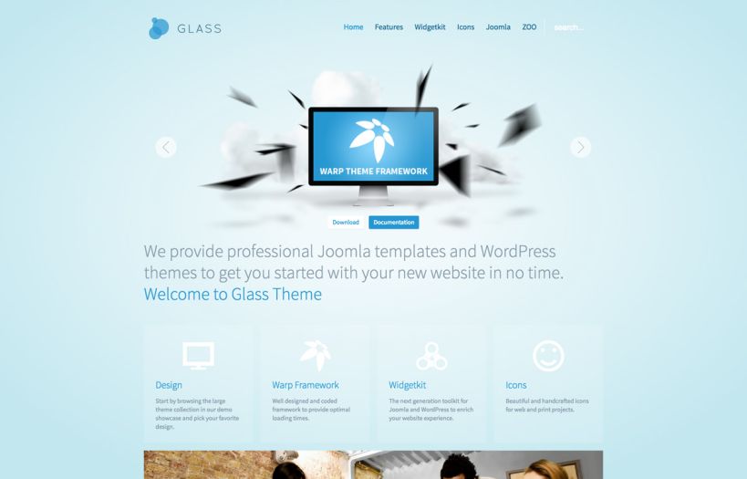 Glass Joomla Template