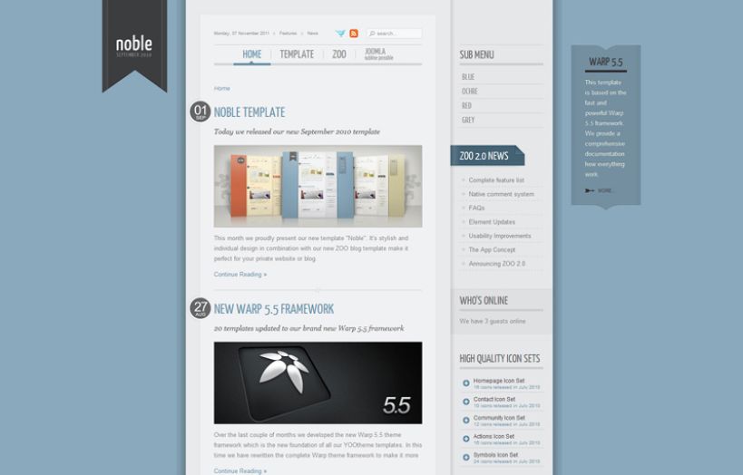 Noble Joomla Template