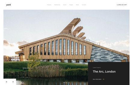 Yard Joomla template Home Page in Default Style