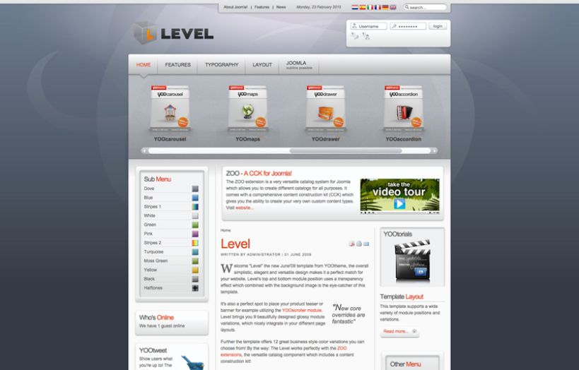 Level Joomla Template