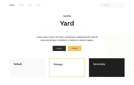 Yard Joomla template UI Elements in Default Style