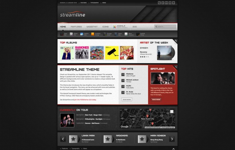 Streamline Joomla Template