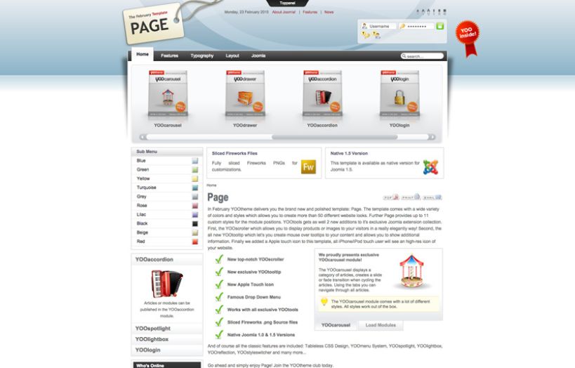 Page Joomla Template