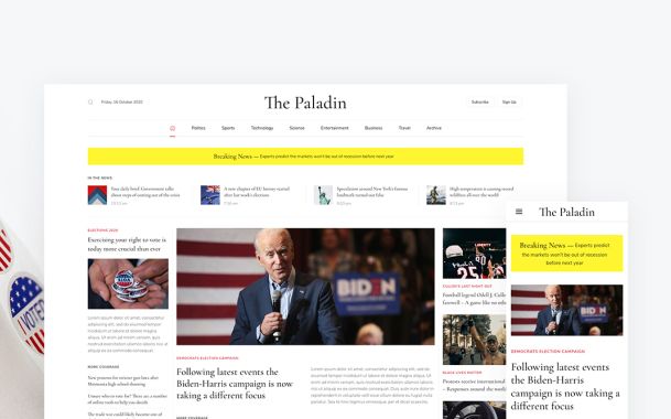 Paladin – A Newspaper Theme for WordPress and Joomla
