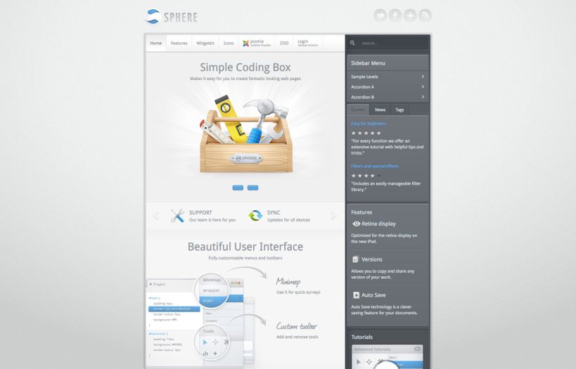 Sphere Joomla Template