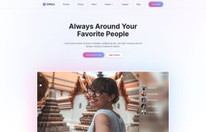 Circle White-Purple Style