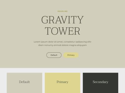 Gravity Tower Joomla Template Light Yellow Style