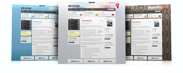 Way Beyond template – January 09 YOOtheme club template