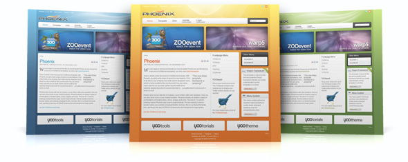 Phoenix template – July 09 YOOtheme club template