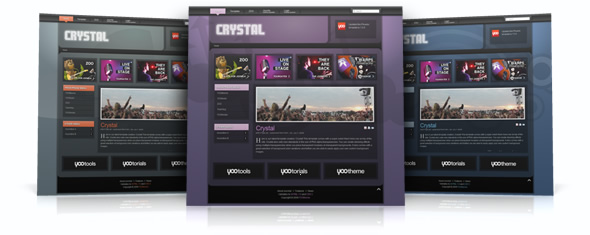 Crystal template – September 09 YOOtheme club template