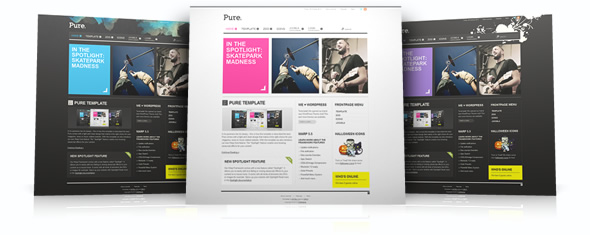Pure template – November 2010 YOOtheme club template