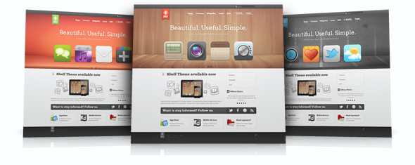 Shelf Theme – August 2011 YOOtheme club theme