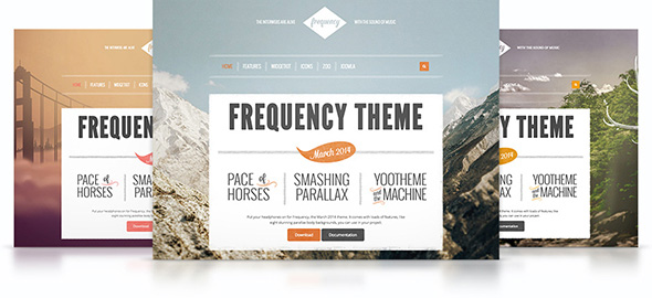 Frequency Theme – March 2014 YOOtheme club theme