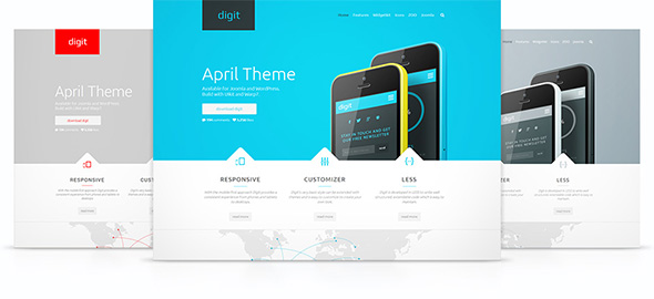 Digit Theme – April 2014 YOOtheme club theme
