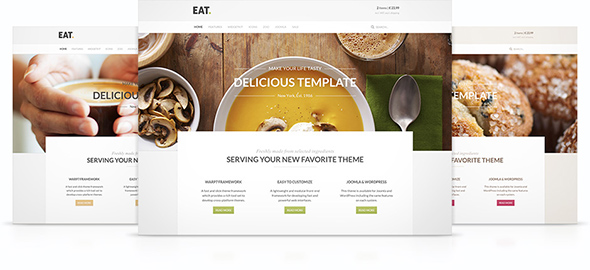 Eat Theme – July 2014 YOOtheme club theme