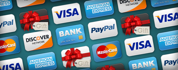 Free Credit Cards Icon Set for the most common payment providers