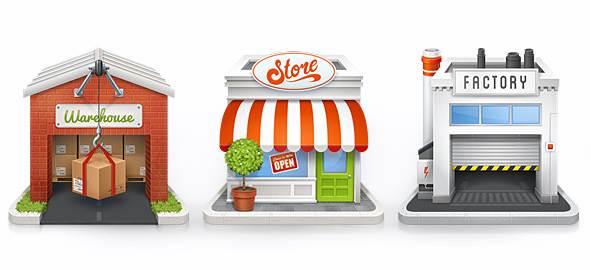 Buildings Icon Set – Released for February 2013