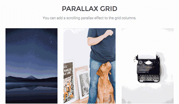 Widgetkit 2.6 Grid Parallax