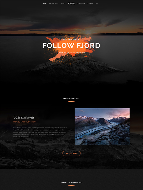 Fjord Black Orange