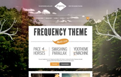 Frequency Joomla Template Woods Style