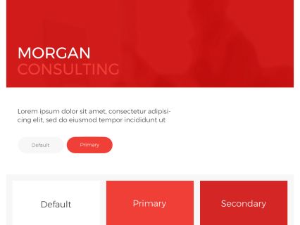 Morgan Consulting Joomla Template White Red Style