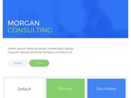 Morgan Consulting Joomla Template White Green Style