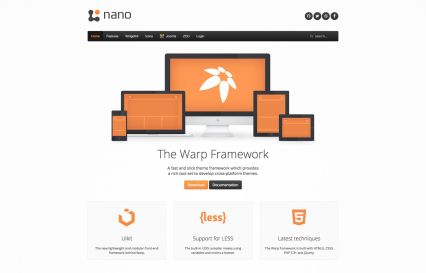 Nano 3 Joomla Template Orange Style