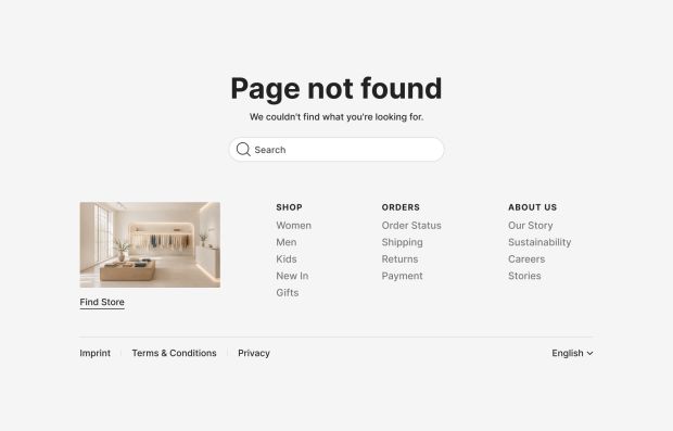 404 Error Page
