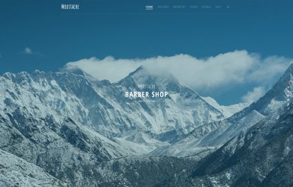 Moustache Joomla Template Mountains Style