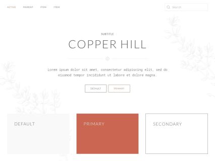 Copper Hill Joomla Template Default Style